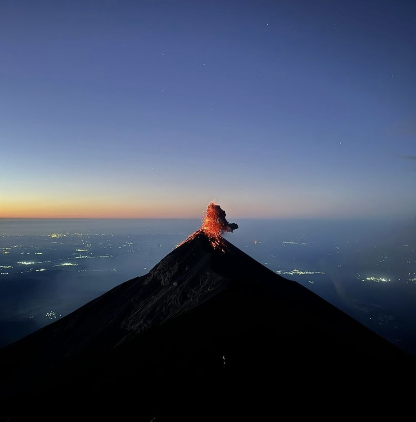FUEGO VOLCANO HIKE AFTER REACHING ACATENANGO BASE CAMP II - AKT Tours